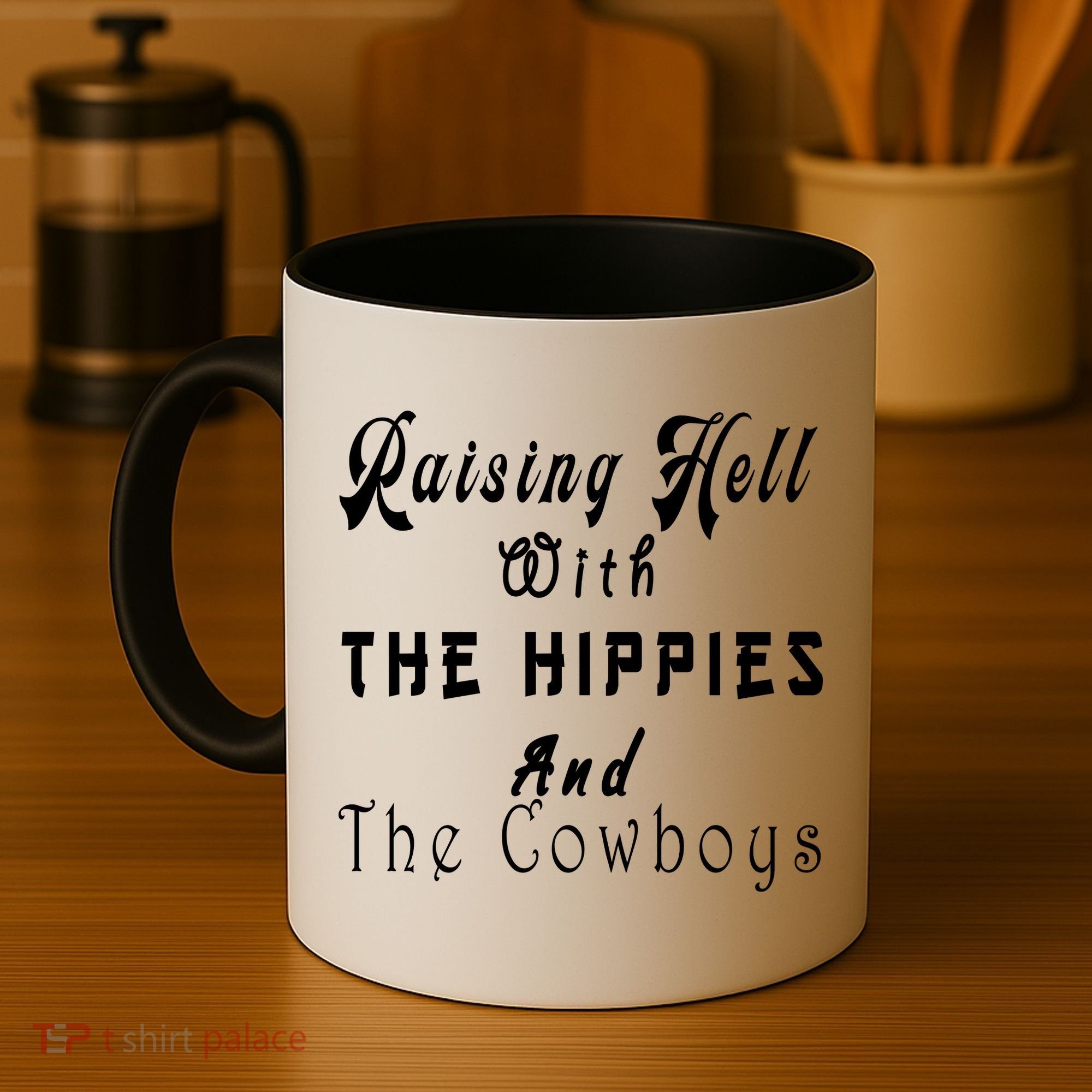 Raising Hell With The Hippies & The Cowboys Coffee Mug