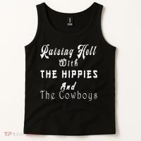 Raising Hell With The Hippies & The Cowboys Tank Top thumb 2