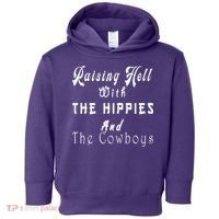Raising Hell With The Hippies & The Cowboys Toddler Hoodie thumb 0