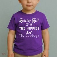 Raising Hell With The Hippies & The Cowboys Toddler T-Shirt thumb 2