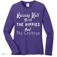 Raising Hell With The Hippies & The Cowboys Women's Long Sleeve Shirt thumb 0
