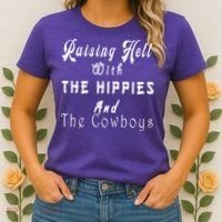 Raising Hell With The Hippies & The Cowboys Women's T-Shirt thumb 2