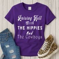 Raising Hell With The Hippies & The Cowboys Women's T-Shirt thumb 3
