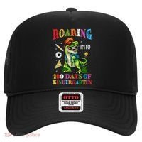 Roaring Into 100 Days Of Kindergarten Back To School Meaningful Gift Hat thumb 0