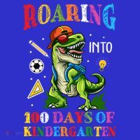 Roaring Into 100 Days Of Kindergarten Back To School Meaningful Gift Mousepad thumb 1
