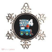 Rollin Into 4 Train 4th Birthday Party Supply Birthday Boy Ornament thumb 0