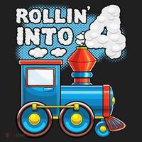 Rollin Into 4 Train 4th Birthday Party Supply Birthday Boy Hat thumb 2