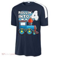 Rollin Into 4 Train 4th Birthday Party Supply Birthday Boy Sport-Tek Competitor United Soccer Jersey thumb 2