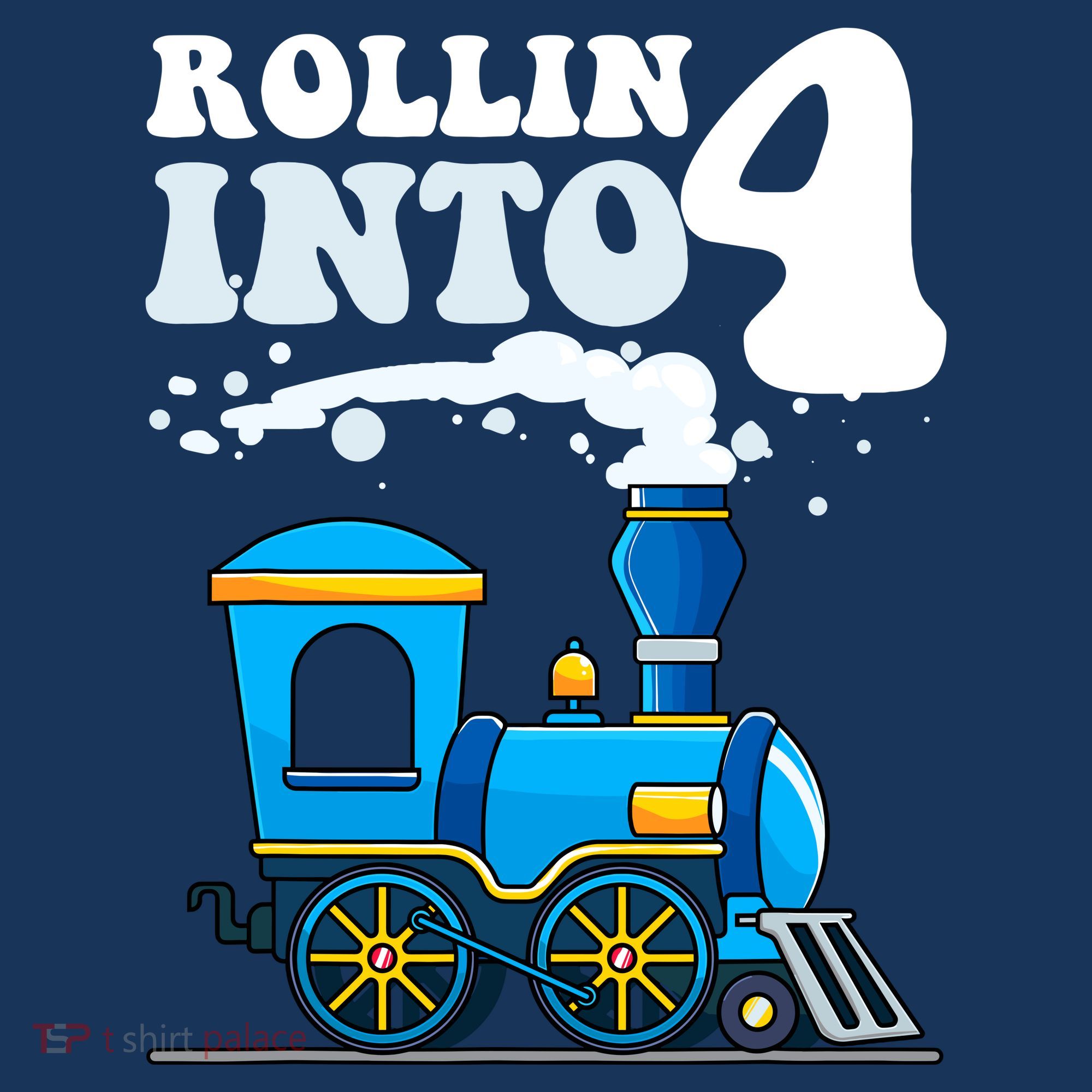 Rollin Into 4 Train 4th Birthday Party Four Years Old Boy Mousepad