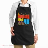 Rolling Into 40 Roller Skate 40th Birthday Party Supplies Apron thumb 2