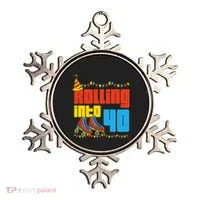 Rolling Into 40 Roller Skate 40th Birthday Party Supplies Ornament thumb 0