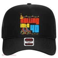 Rolling Into 40 Roller Skate 40th Birthday Party Supplies Hat thumb 0