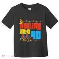 Rolling Into 40 Roller Skate 40th Birthday Party Supplies Toddler T-Shirt thumb 0