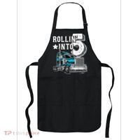 Rollin into 5 Big Rig Semi-Trailer Truck 5th Birthday Gift Apron thumb 0