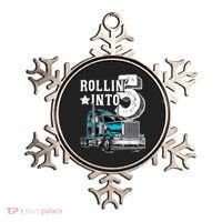 Rollin into 5 Big Rig Semi-Trailer Truck 5th Birthday Gift Ornament thumb 0