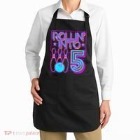 Rollin Into 5 Bowling Bowler 5th Birthday Party Apron thumb 2