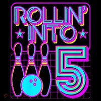 Rollin Into 5 Bowling Bowler 5th Birthday Party Women's Hoodie thumb 2