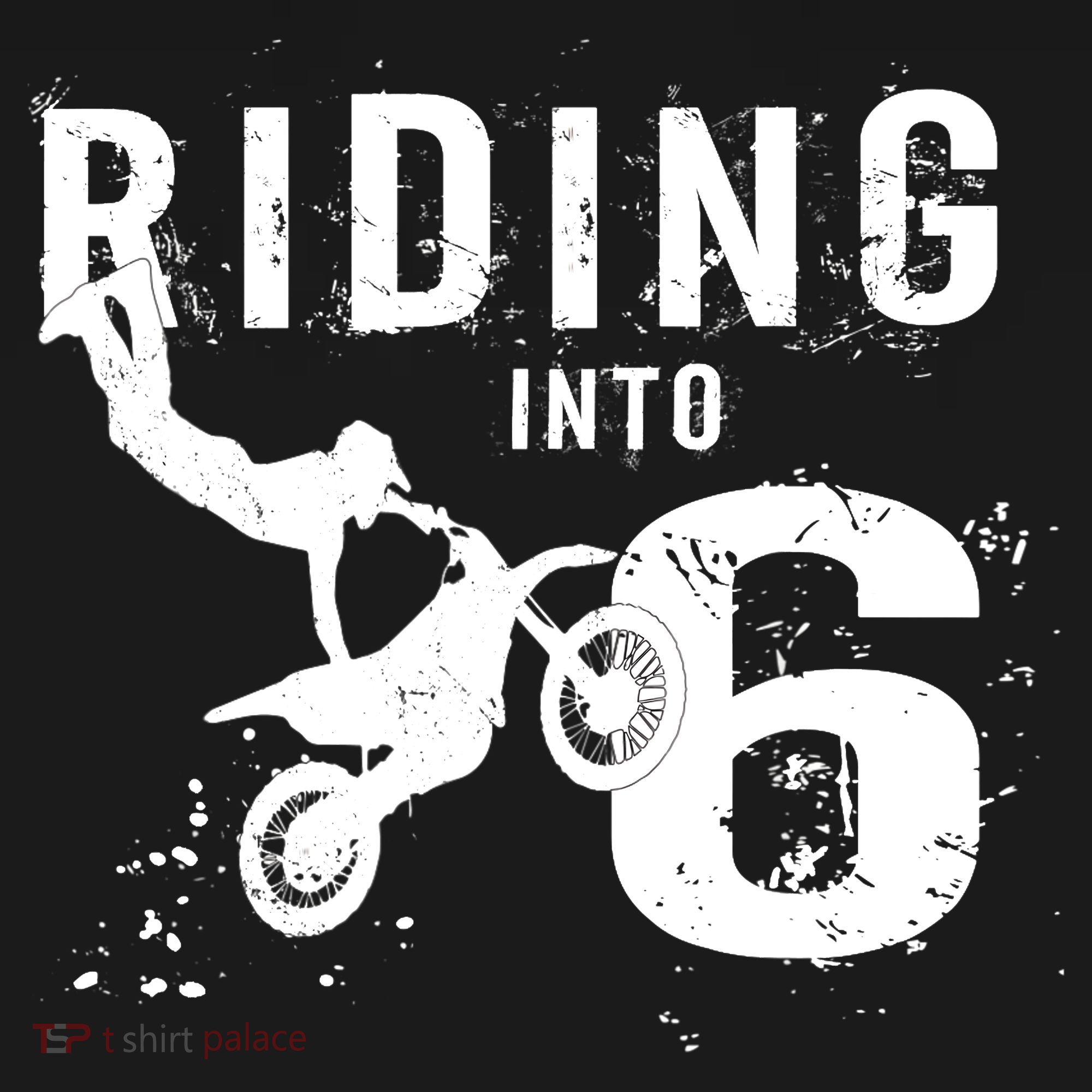 Riding Into 6 Years Old 6th Birthday Boy Dirt Bike Party Backpack