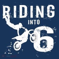 Riding Into 6 Years Old 6th Birthday Boy Dirt Bike Party Women's Hoodie thumb 2