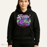 Rollin' Into 6 Roller Skating Rink 6th Birthday Party Hoodie thumb 5