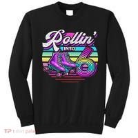 Rollin' Into 6 Roller Skating Rink 6th Birthday Party Sweatshirt thumb 0