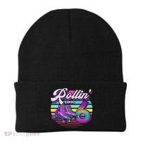 Rollin' Into 6 Roller Skating Rink 6th Birthday Party Beanie thumb 0