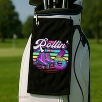 Rollin' Into 6 Roller Skating Rink 6th Birthday Party Golf Towel thumb 2
