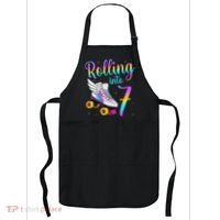 Rolling Into 7 years Lets Roll I'm Turning 7 Roller Skate Apron thumb 0
