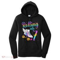 Rolling Into 7 years Lets Roll I'm Turning 7 Roller Skate Women's Hoodie thumb 0