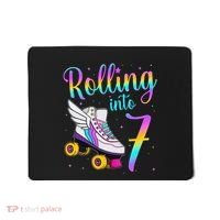 Rolling Into 7 years Lets Roll I'm Turning 7 Roller Skate Mousepad thumb 0