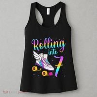 Rolling Into 7 years Lets Roll I'm Turning 7 Roller Skate Women's Tank Top thumb 3