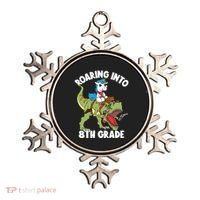 Roaring Into 8th Grade Unicorn Riding Dinosaur Gift Ornament thumb 0