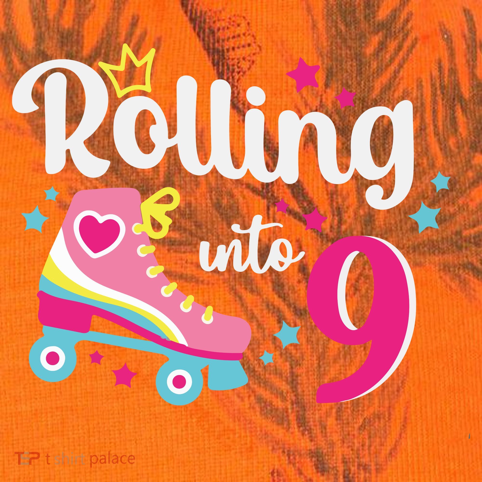 Rolling Into 9 Birthday Roller Skates 9th Birthday Kati Licensed 12" Camo Cuffed Beanie