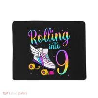 Rolling Into 9 years Lets Roll I'm Turning 9 Roller Skate Mousepad thumb 0