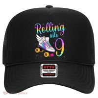 Rolling Into 9 years Lets Roll I'm Turning 9 Roller Skate Hat thumb 0