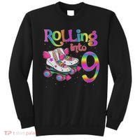 Rolling Into 9 Years Let's Roll I'm Turning 9 Roller Skate Sweatshirt thumb 0