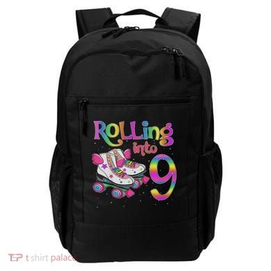 Rolling Into 9 Years Let's Roll I'm Turning 9 Roller Skate Backpack