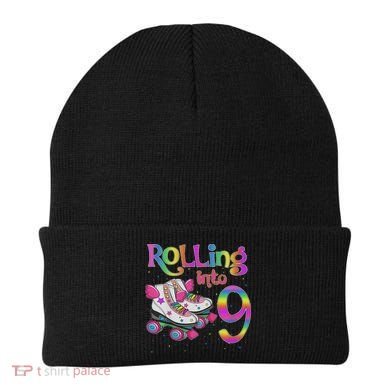 Rolling Into 9 Years Let's Roll I'm Turning 9 Roller Skate Beanie
