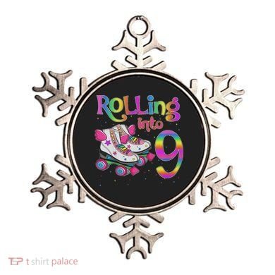Rolling Into 9 Years Let's Roll I'm Turning 9 Roller Skate Ornament