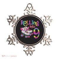 Rolling Into 9 Years Let's Roll I'm Turning 9 Roller Skate Ornament thumb 0