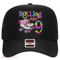 Rolling Into 9 Years Let's Roll I'm Turning 9 Roller Skate Hat thumb 0