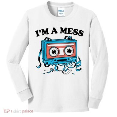 Radio IM A Mess Kids Long Sleeve Shirt
