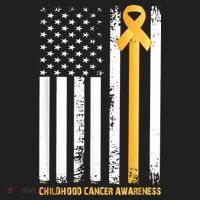 Ribbon In A Flag, Childhood Cancer Awareness Beanie thumb 2