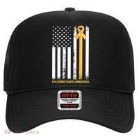 Ribbon In A Flag, Childhood Cancer Awareness Hat thumb 0