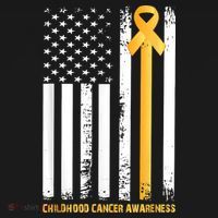 Ribbon In A Flag, Childhood Cancer Awareness Tank Top thumb 6