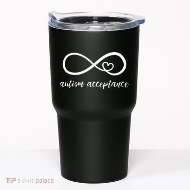 Red Instead Autism Shirt Autism Acceptance Tumbler