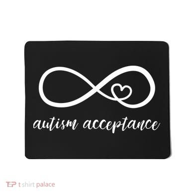Red Instead Autism Shirt Autism Acceptance Mousepad