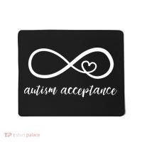 Red Instead Autism Shirt Autism Acceptance Mousepad thumb 0