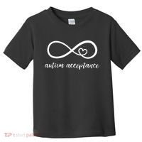 Red Instead Autism Shirt Autism Acceptance Toddler T-Shirt thumb 0