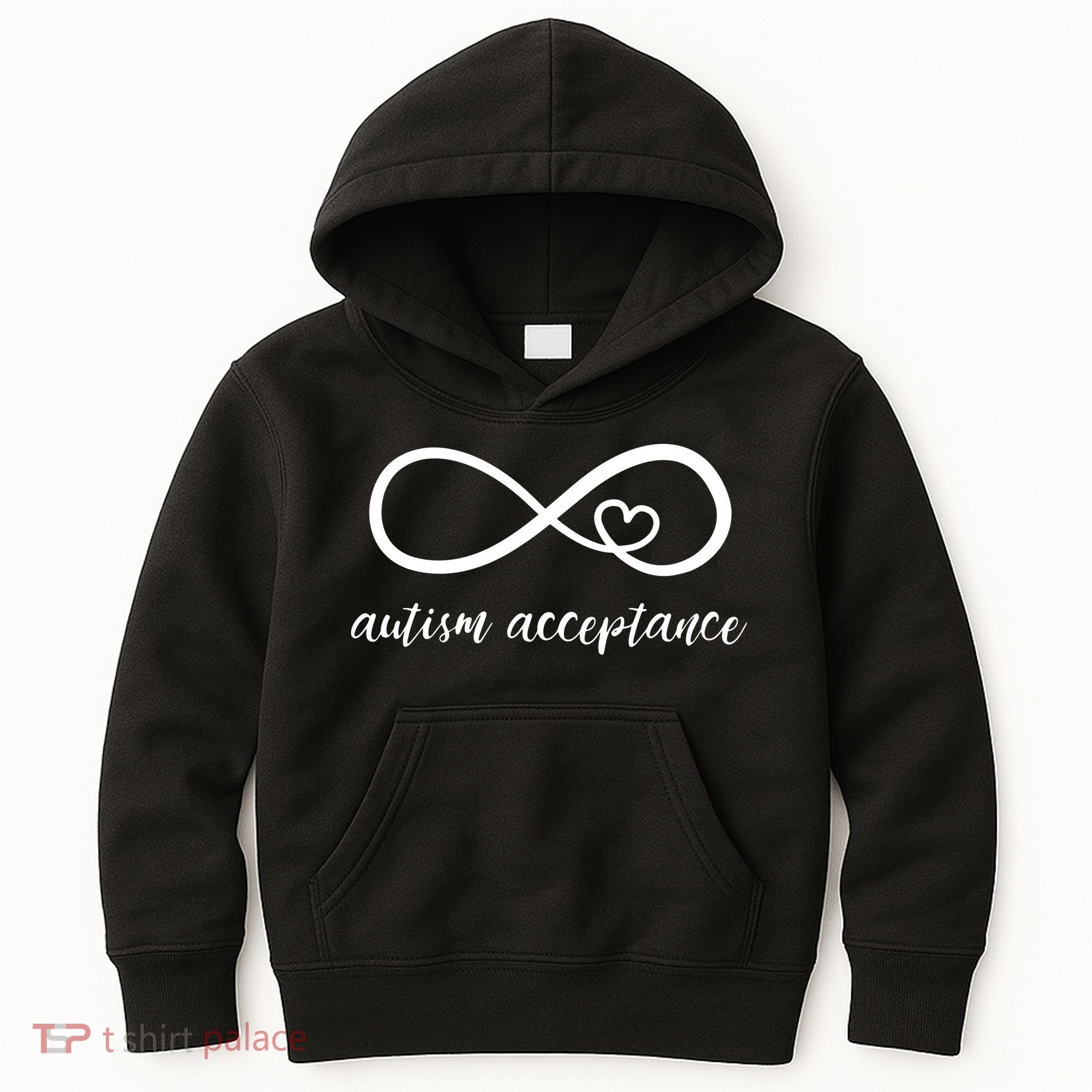 Red Instead Autism Shirt Autism Acceptance Kids Hoodie